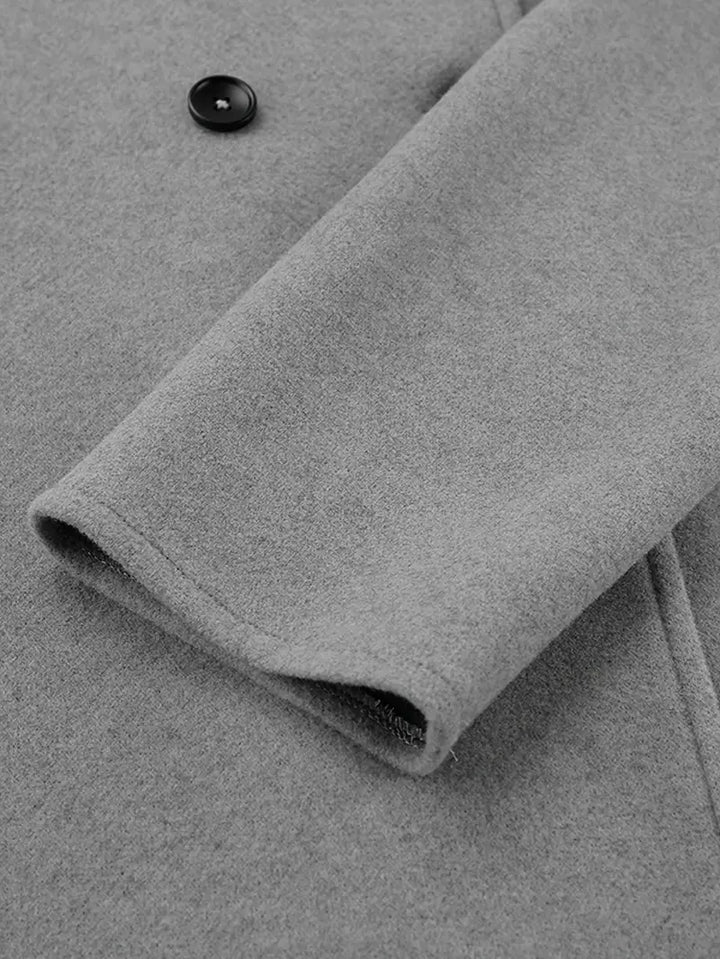 Veste Beige Élégante à Double Rangée pour Femmes – Vintage Col en V,