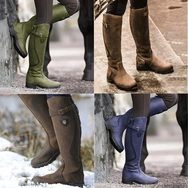 MAEVE™ | BOTTES D’ÉQUITATION IMPERMÉABLES EN CUIR