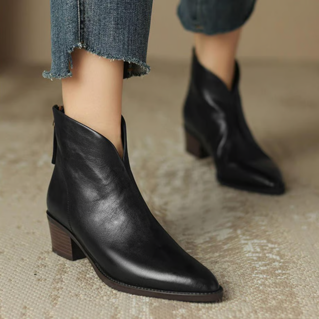 CÉLESTE™ | BOTTINES ÉLÉGANTES À TALON BAS POUR FEMMES