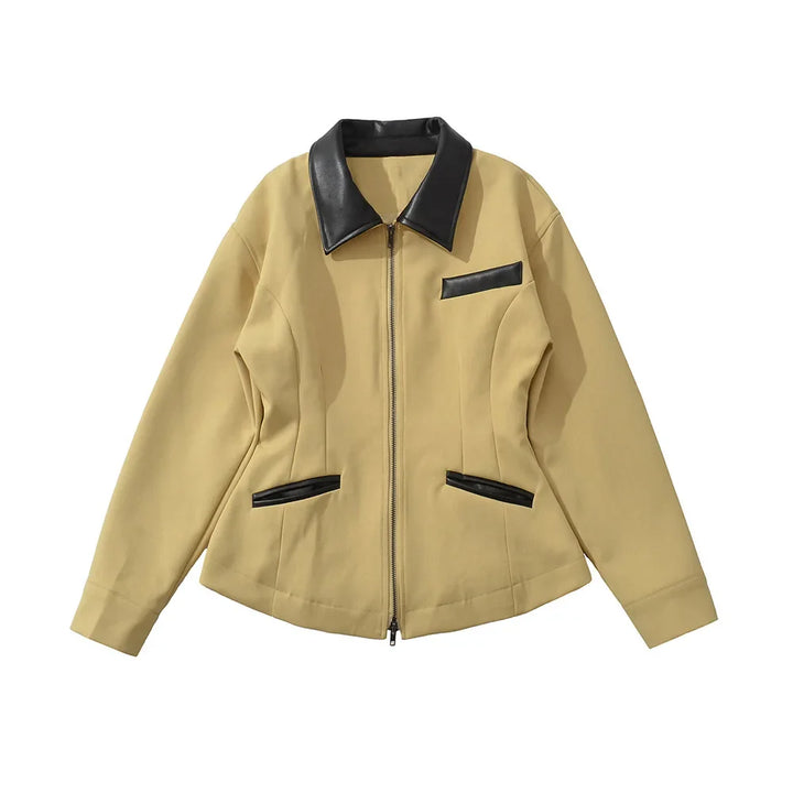 LeatherJacket Casual High Street Style