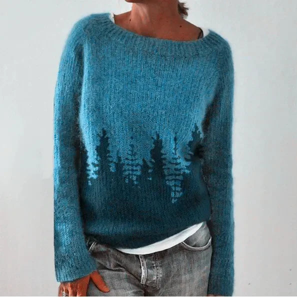 Pull en maille femme à col rond
