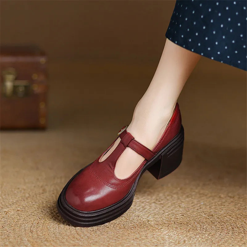 ELVANA™ | ESCARPINS CHUNKY À BRIDE EN T