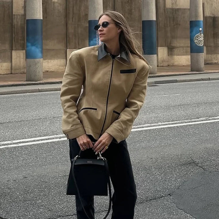 LeatherJacket Casual High Street Style