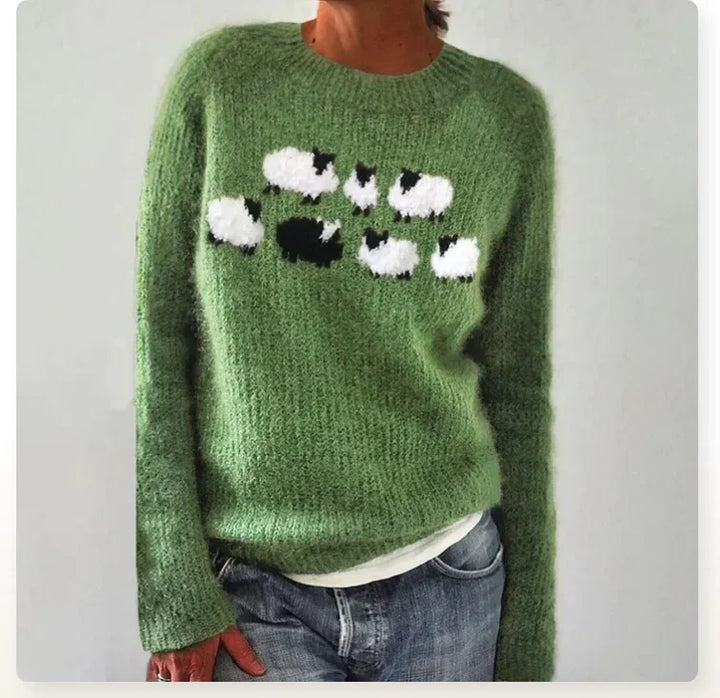 Pull en maille femme à col rond