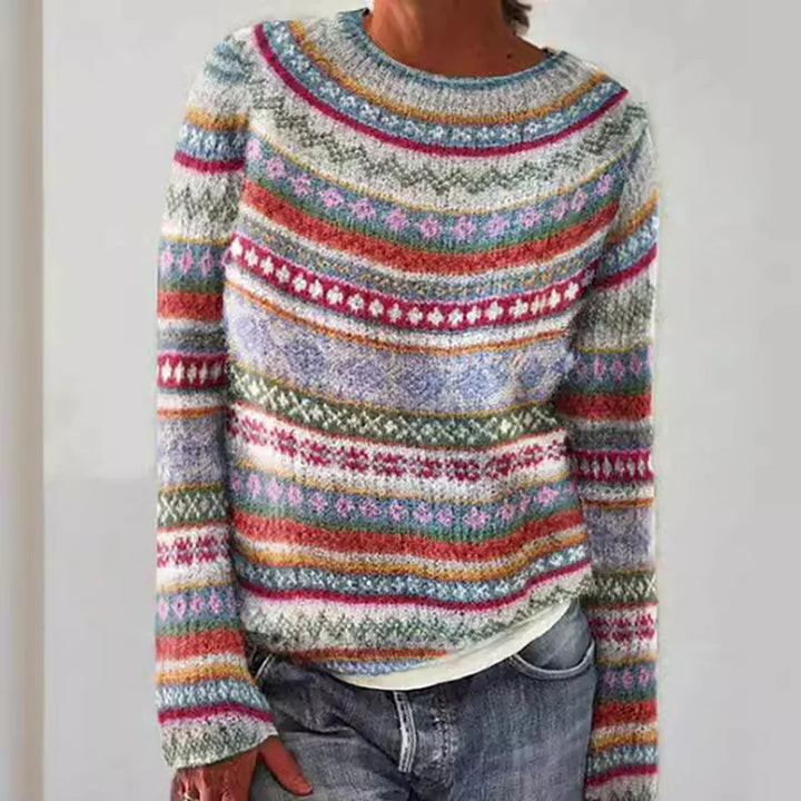 Pull en maille femme à col rond