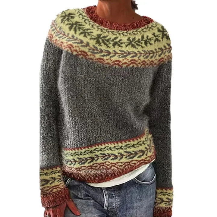 Pull en maille femme à col rond