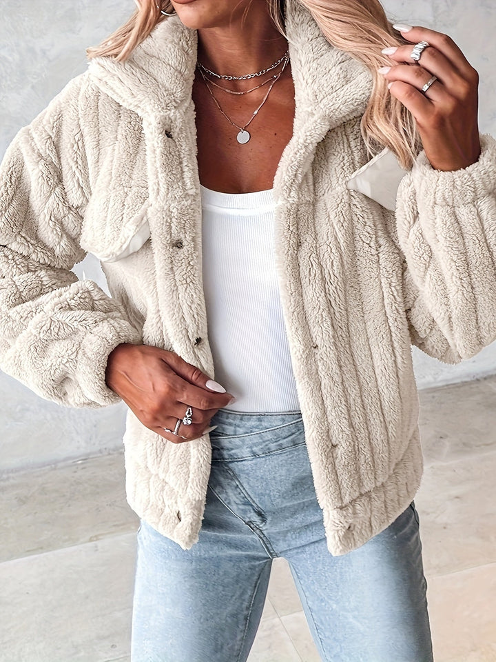 Veste Casual en Peluche pour Femmes